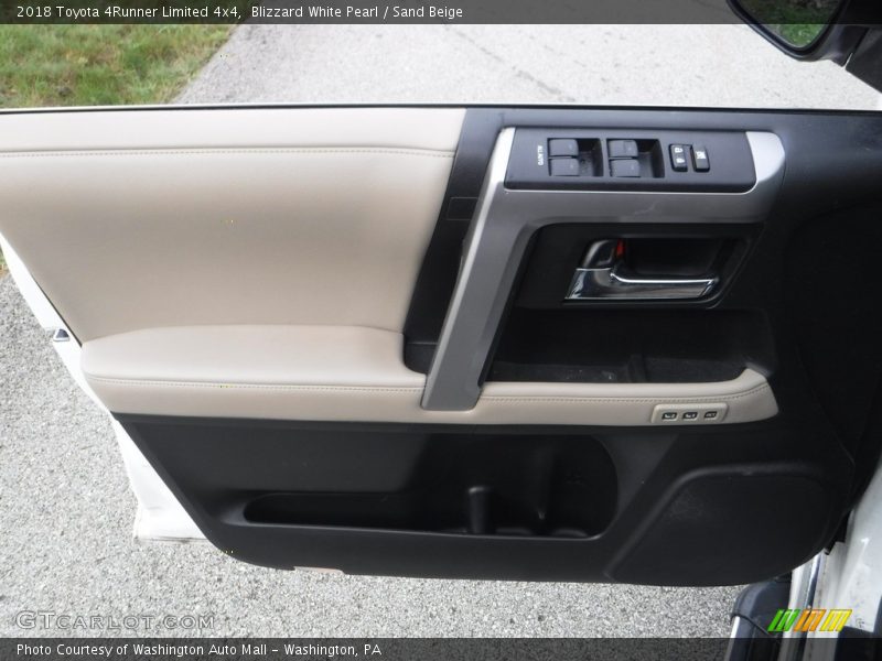 Blizzard White Pearl / Sand Beige 2018 Toyota 4Runner Limited 4x4