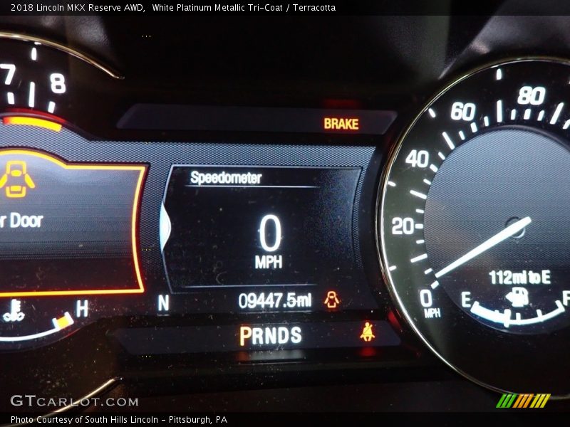 White Platinum Metallic Tri-Coat / Terracotta 2018 Lincoln MKX Reserve AWD