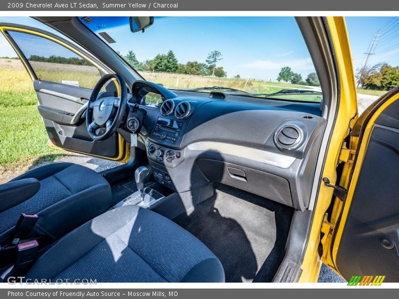 Summer Yellow / Charcoal 2009 Chevrolet Aveo LT Sedan