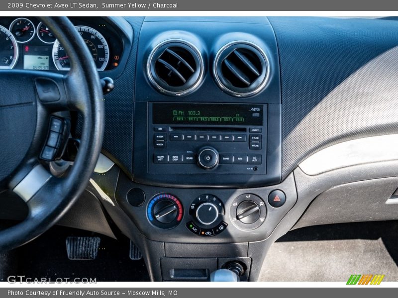 Summer Yellow / Charcoal 2009 Chevrolet Aveo LT Sedan