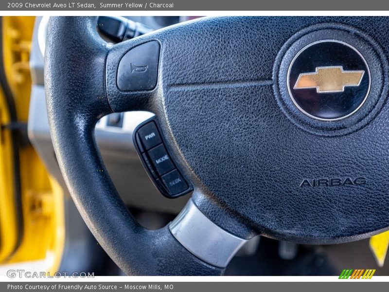 Summer Yellow / Charcoal 2009 Chevrolet Aveo LT Sedan