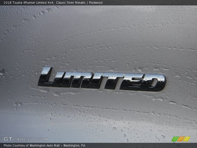 Classic Silver Metallic / Redwood 2018 Toyota 4Runner Limited 4x4