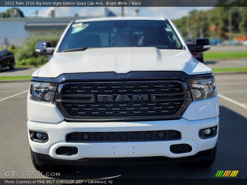 Bright White / Black 2022 Ram 1500 Big Horn Night Edition Quad Cab 4x4