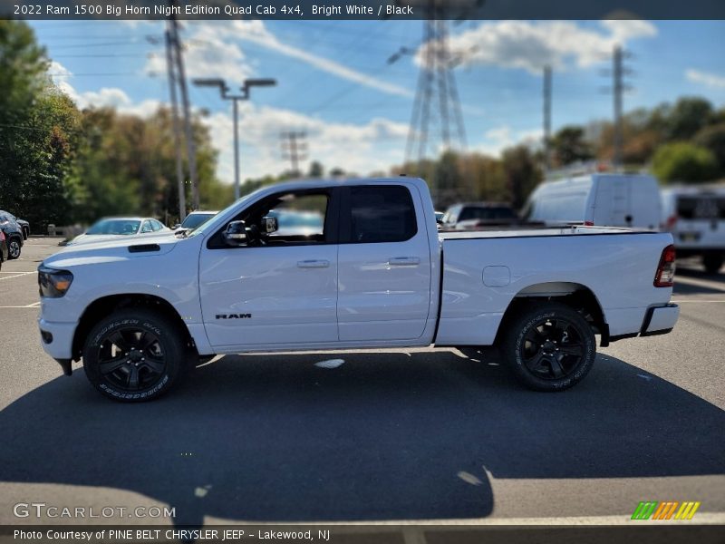 Bright White / Black 2022 Ram 1500 Big Horn Night Edition Quad Cab 4x4
