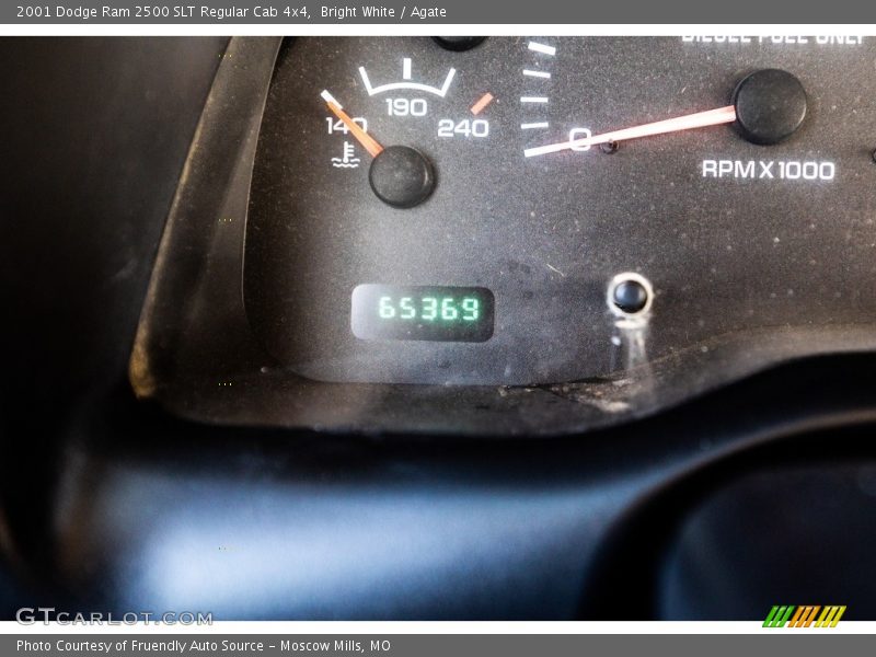 Bright White / Agate 2001 Dodge Ram 2500 SLT Regular Cab 4x4