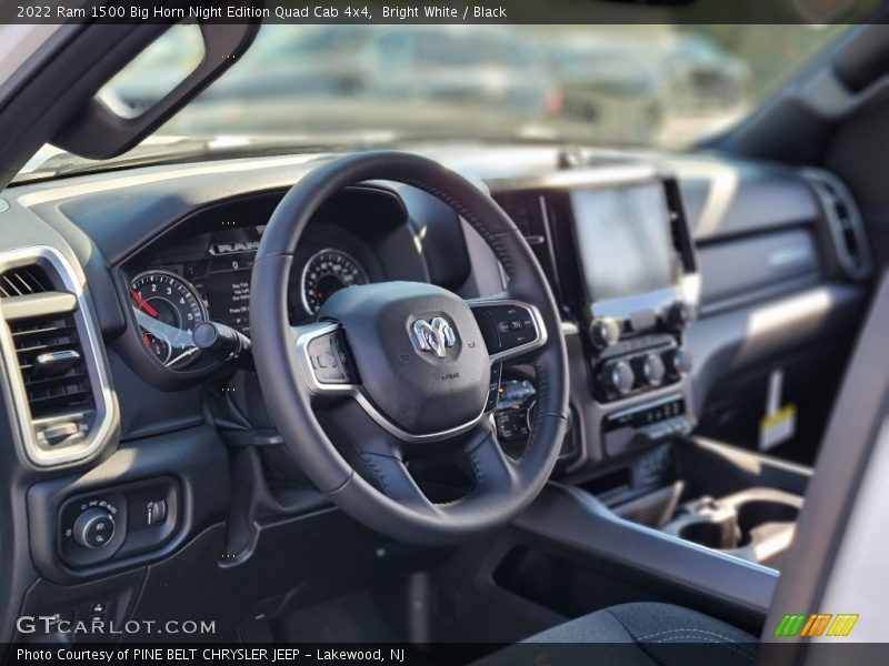 Bright White / Black 2022 Ram 1500 Big Horn Night Edition Quad Cab 4x4