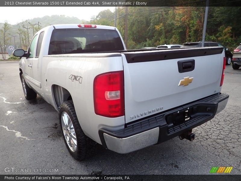 Silver Ice Metallic / Ebony 2013 Chevrolet Silverado 1500 LT Extended Cab 4x4