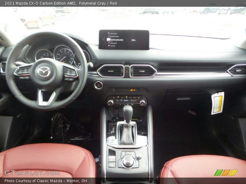Polymetal Gray / Red 2021 Mazda CX-5 Carbon Edition AWD