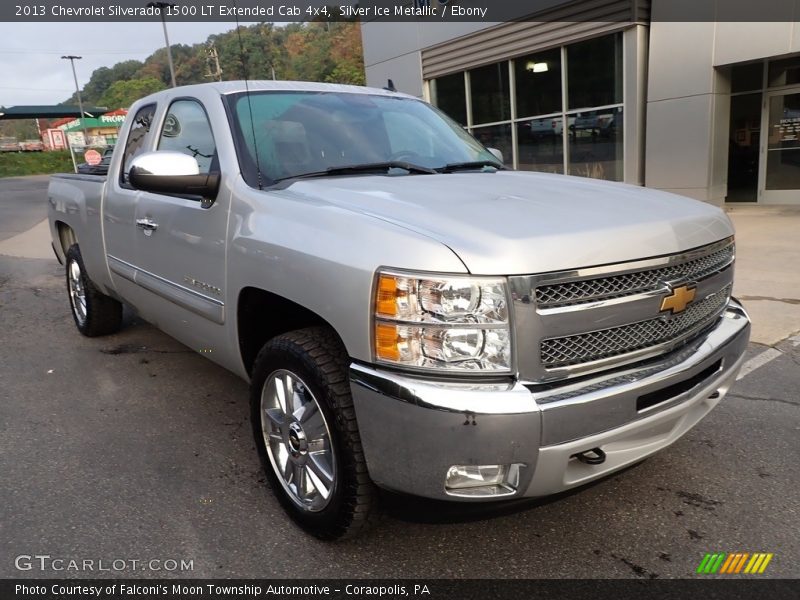 Silver Ice Metallic / Ebony 2013 Chevrolet Silverado 1500 LT Extended Cab 4x4