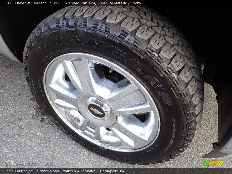 Silver Ice Metallic / Ebony 2013 Chevrolet Silverado 1500 LT Extended Cab 4x4