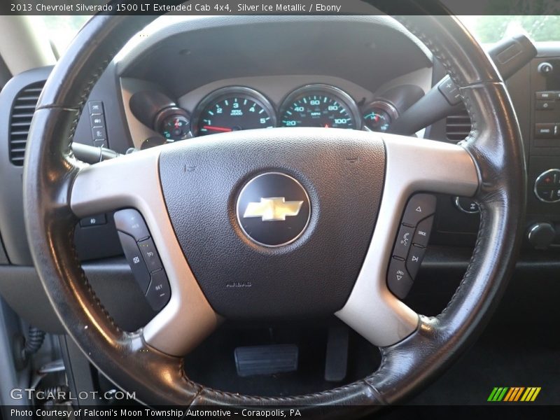 Silver Ice Metallic / Ebony 2013 Chevrolet Silverado 1500 LT Extended Cab 4x4