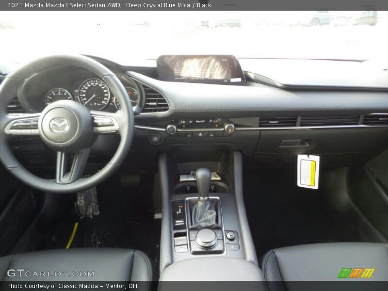 Deep Crystal Blue Mica / Black 2021 Mazda Mazda3 Select Sedan AWD