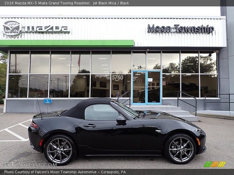 Jet Black Mica / Black 2016 Mazda MX-5 Miata Grand Touring Roadster