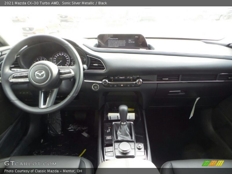 Sonic Silver Metallic / Black 2021 Mazda CX-30 Turbo AWD