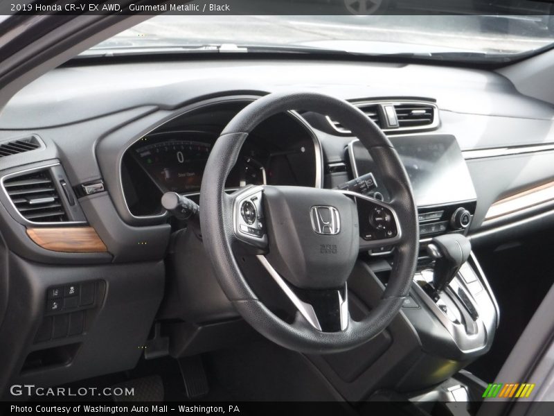 Gunmetal Metallic / Black 2019 Honda CR-V EX AWD