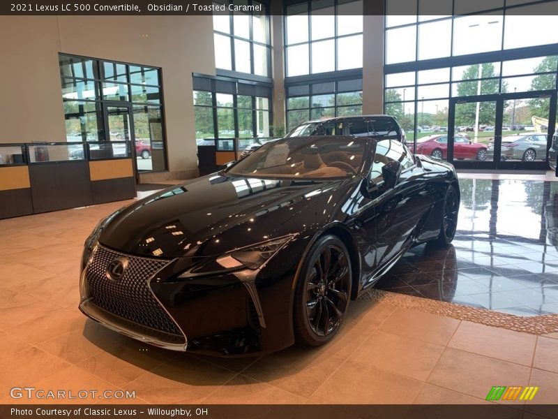 Obsidian / Toasted Caramel 2021 Lexus LC 500 Convertible
