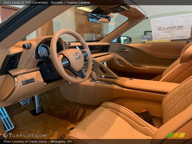 Obsidian / Toasted Caramel 2021 Lexus LC 500 Convertible