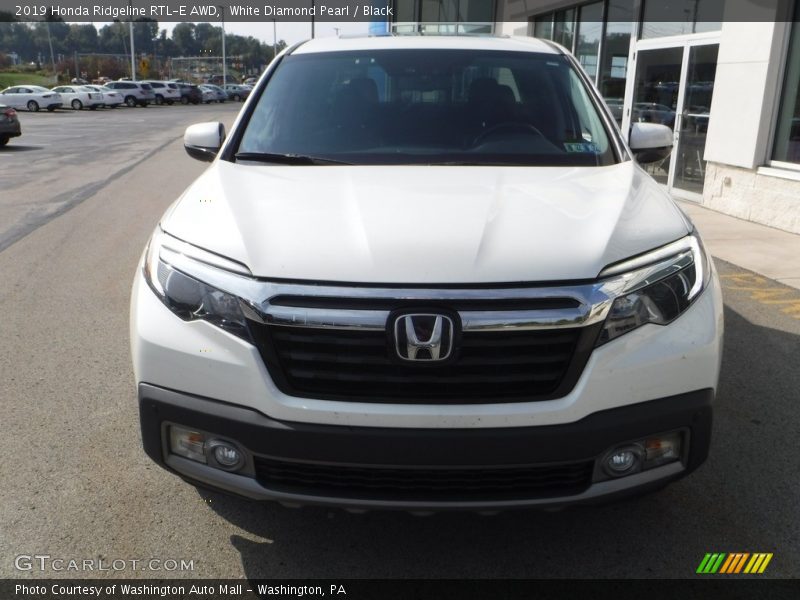 White Diamond Pearl / Black 2019 Honda Ridgeline RTL-E AWD