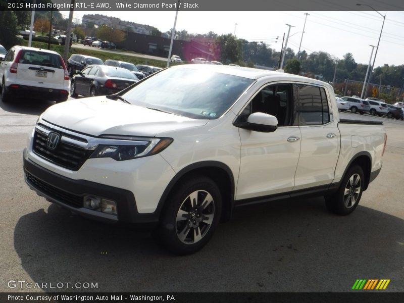 White Diamond Pearl / Black 2019 Honda Ridgeline RTL-E AWD