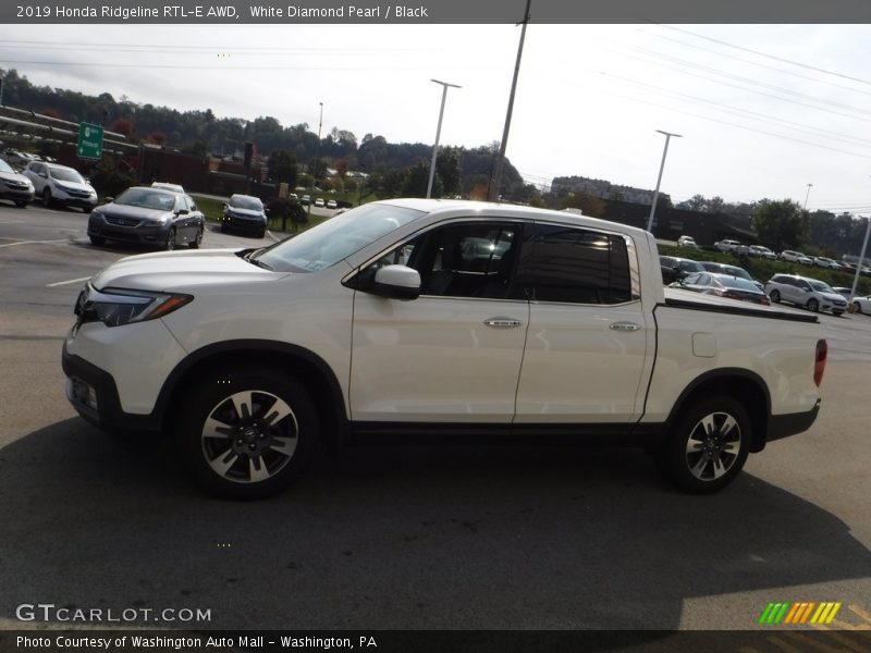 White Diamond Pearl / Black 2019 Honda Ridgeline RTL-E AWD