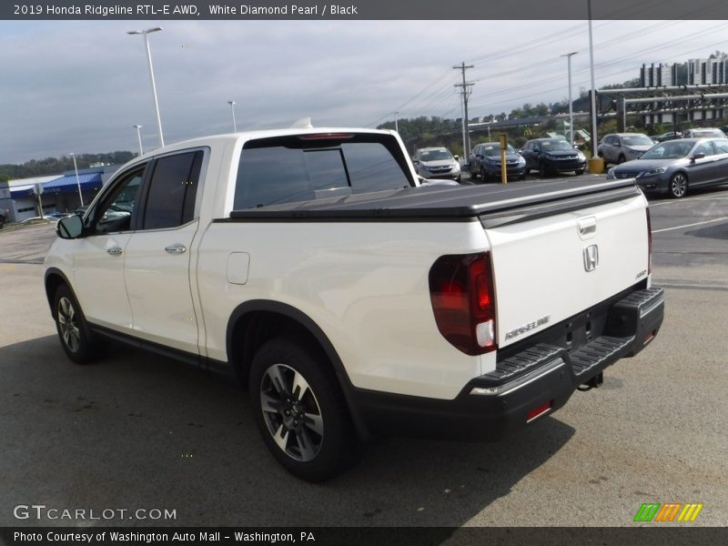 White Diamond Pearl / Black 2019 Honda Ridgeline RTL-E AWD