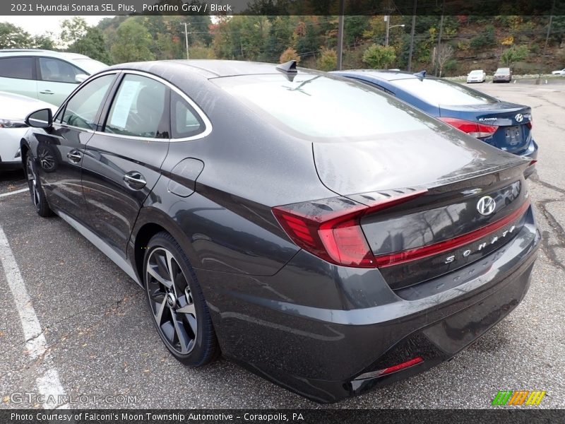 Portofino Gray / Black 2021 Hyundai Sonata SEL Plus