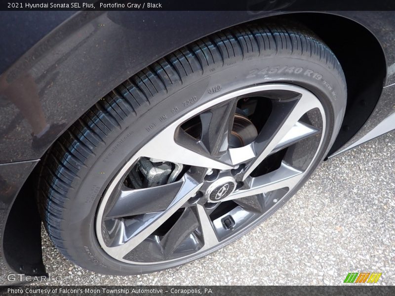 Portofino Gray / Black 2021 Hyundai Sonata SEL Plus