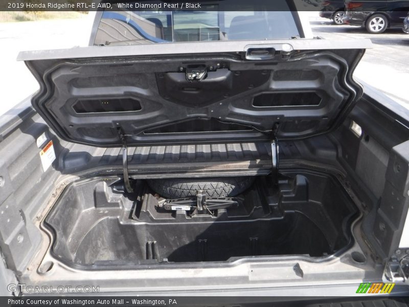 White Diamond Pearl / Black 2019 Honda Ridgeline RTL-E AWD