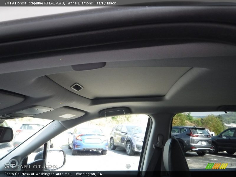 White Diamond Pearl / Black 2019 Honda Ridgeline RTL-E AWD