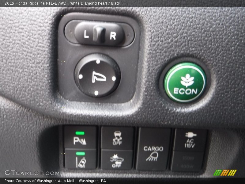 White Diamond Pearl / Black 2019 Honda Ridgeline RTL-E AWD