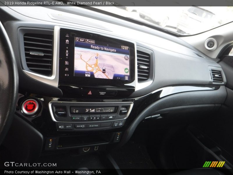 White Diamond Pearl / Black 2019 Honda Ridgeline RTL-E AWD