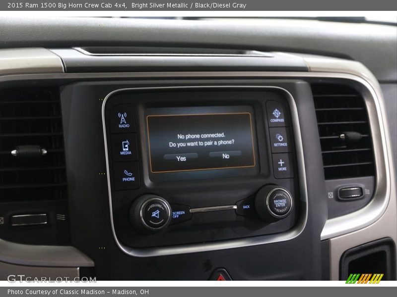Controls of 2015 1500 Big Horn Crew Cab 4x4