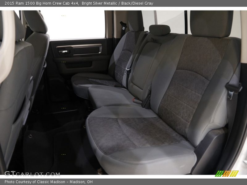 Rear Seat of 2015 1500 Big Horn Crew Cab 4x4