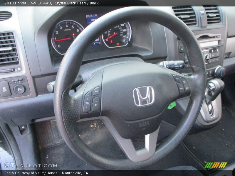 Crystal Black Pearl / Black 2010 Honda CR-V EX AWD