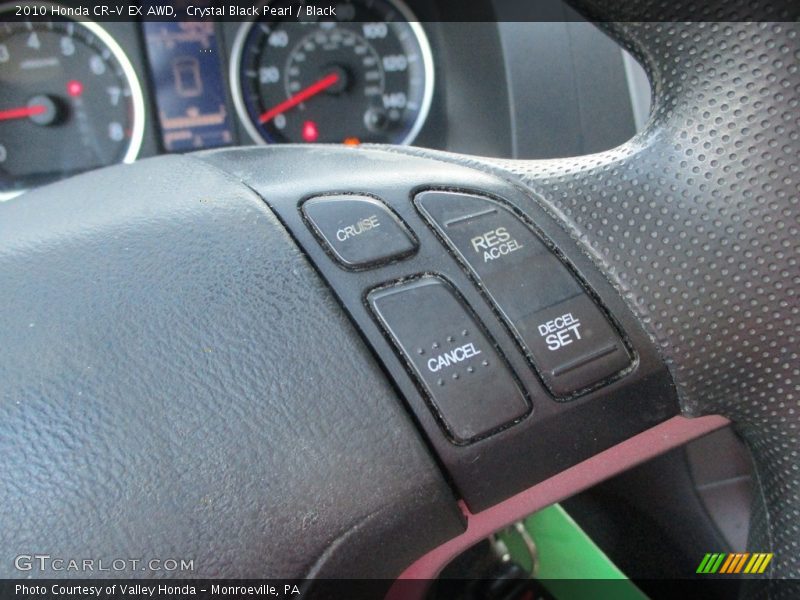 Crystal Black Pearl / Black 2010 Honda CR-V EX AWD
