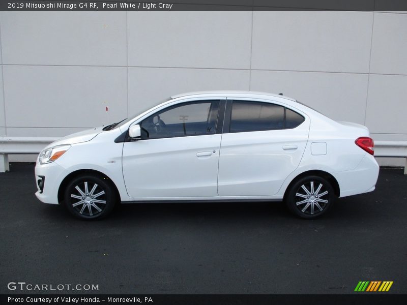 Pearl White / Light Gray 2019 Mitsubishi Mirage G4 RF