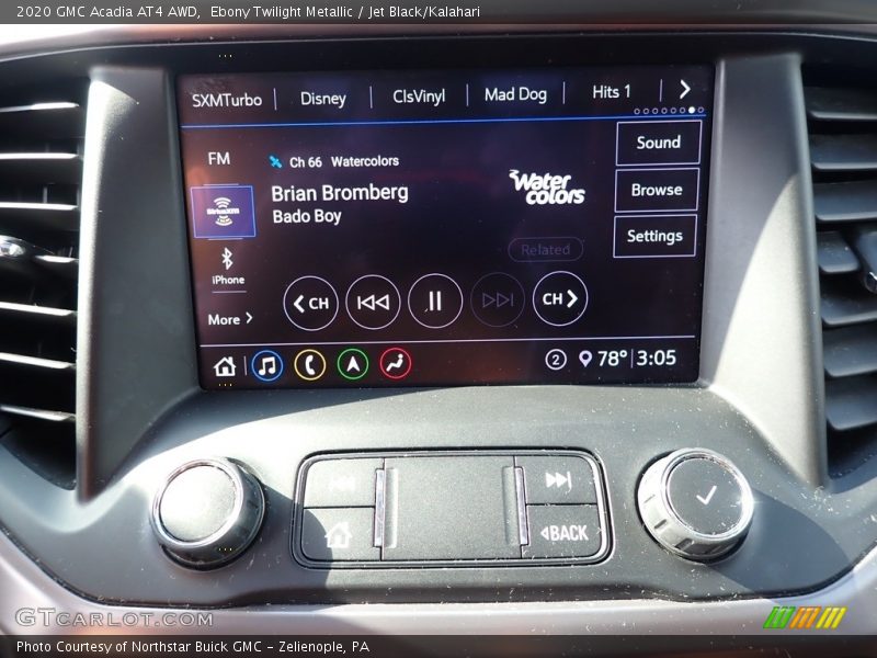Ebony Twilight Metallic / Jet Black/Kalahari 2020 GMC Acadia AT4 AWD