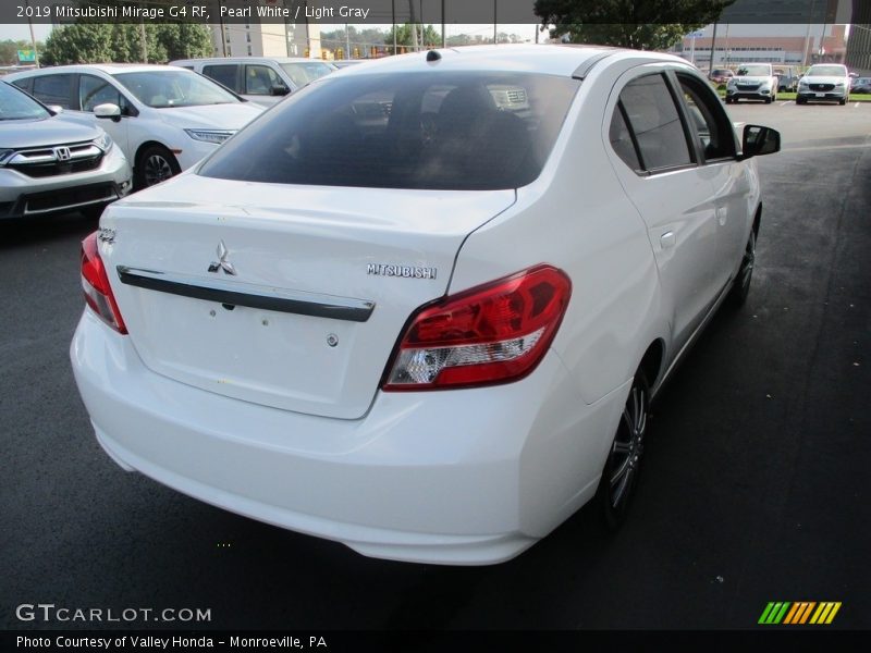 Pearl White / Light Gray 2019 Mitsubishi Mirage G4 RF