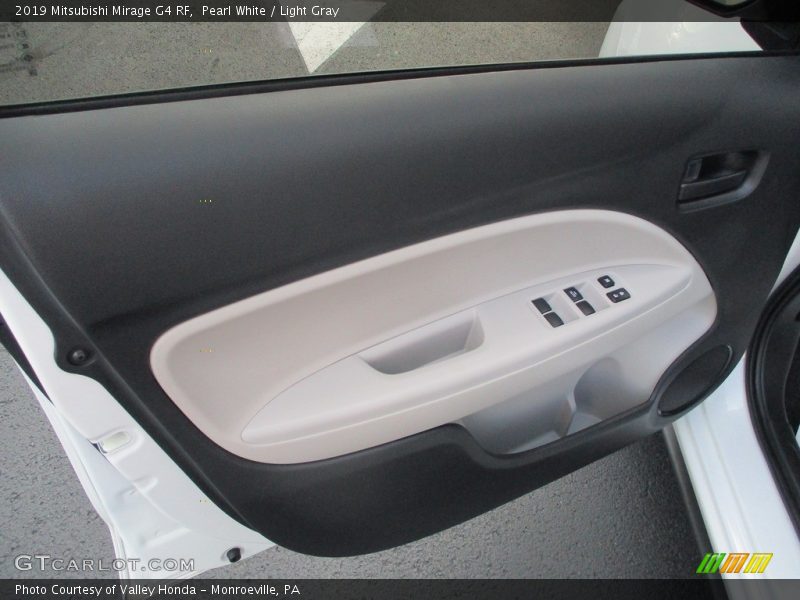 Pearl White / Light Gray 2019 Mitsubishi Mirage G4 RF
