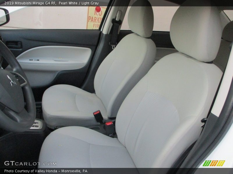 Pearl White / Light Gray 2019 Mitsubishi Mirage G4 RF