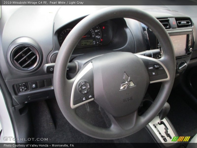 Pearl White / Light Gray 2019 Mitsubishi Mirage G4 RF