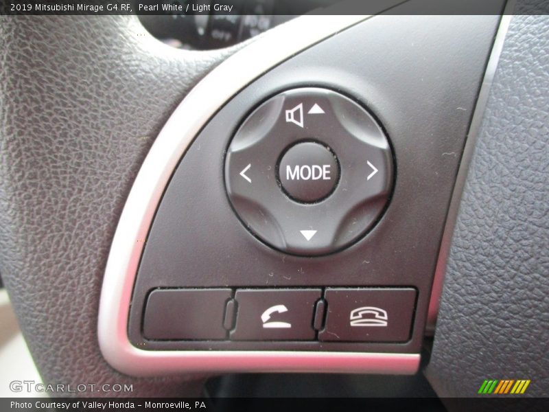 Pearl White / Light Gray 2019 Mitsubishi Mirage G4 RF