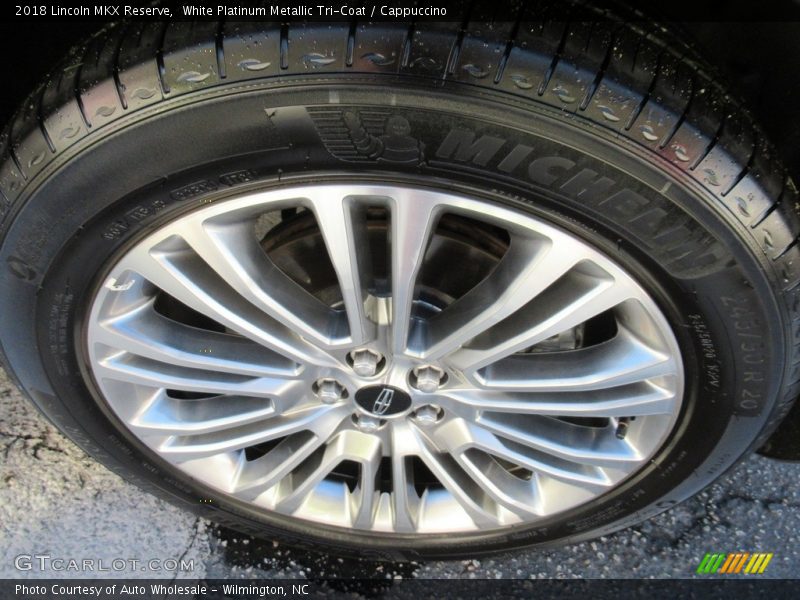 White Platinum Metallic Tri-Coat / Cappuccino 2018 Lincoln MKX Reserve