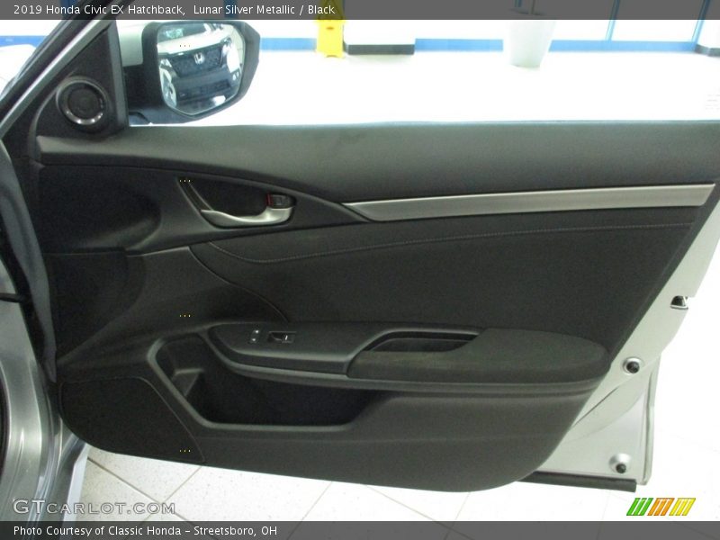 Lunar Silver Metallic / Black 2019 Honda Civic EX Hatchback