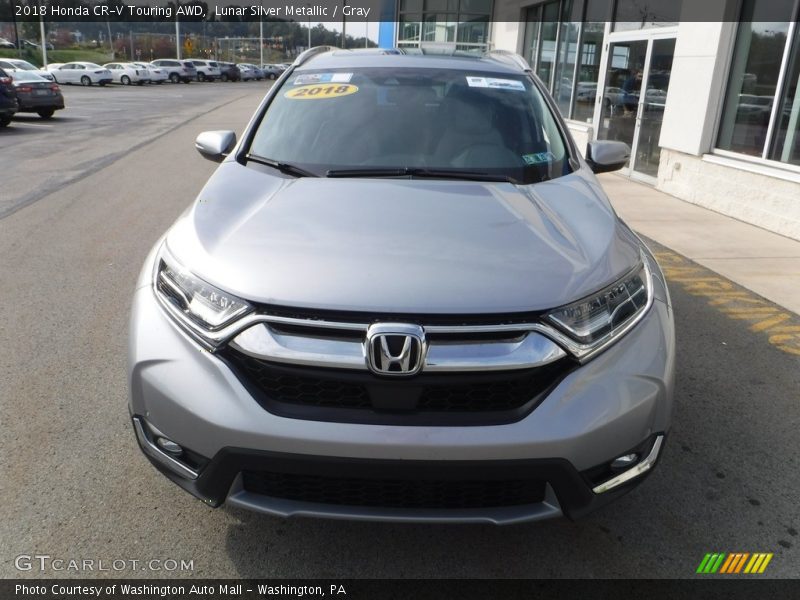 Lunar Silver Metallic / Gray 2018 Honda CR-V Touring AWD
