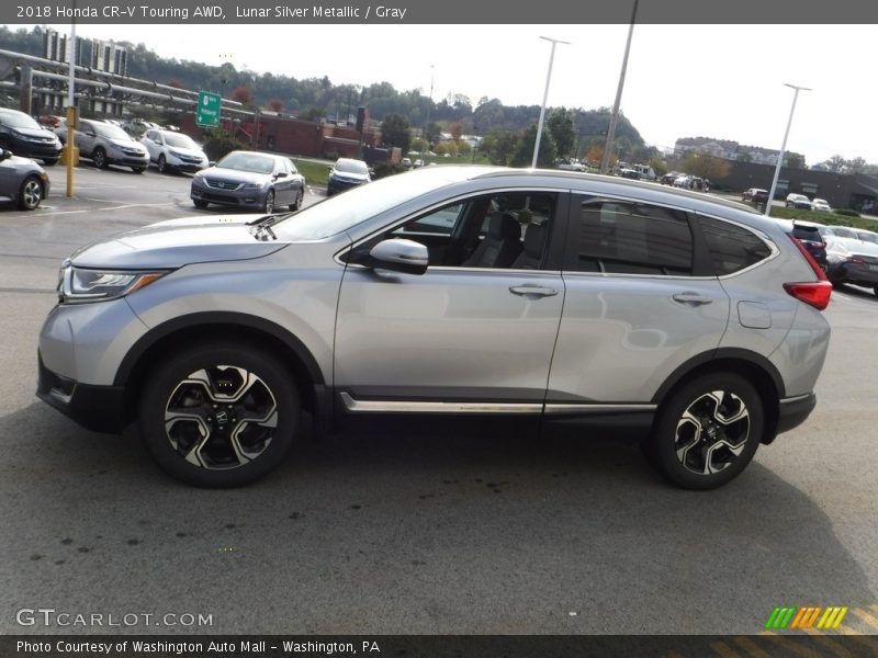 Lunar Silver Metallic / Gray 2018 Honda CR-V Touring AWD