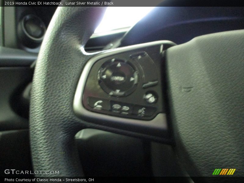 Lunar Silver Metallic / Black 2019 Honda Civic EX Hatchback
