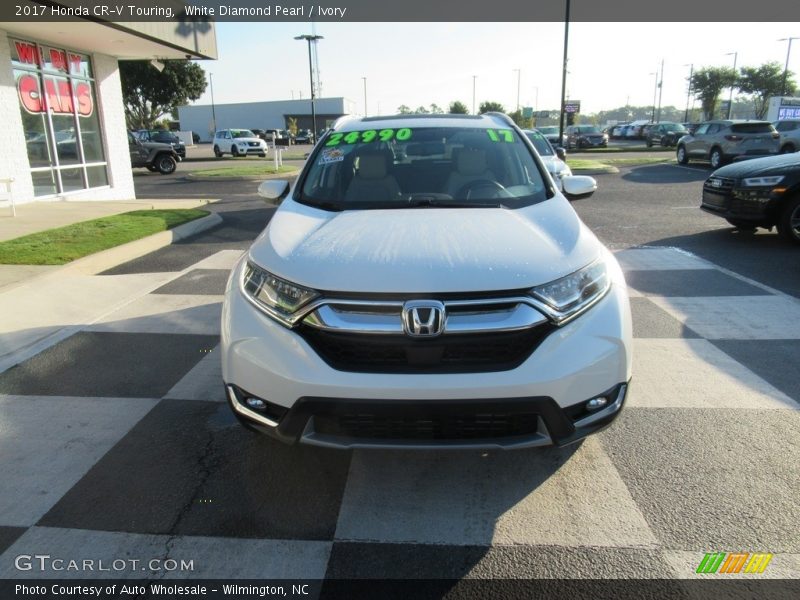 White Diamond Pearl / Ivory 2017 Honda CR-V Touring