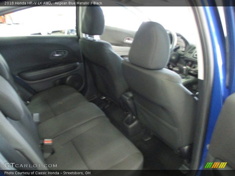 Aegean Blue Metallic / Black 2018 Honda HR-V LX AWD