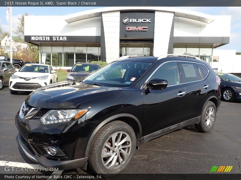 Super Black / Charcoal 2015 Nissan Rogue SL AWD